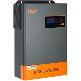 Гібридний інвертор Powmr POW-HVM6.2K-48V-LIP, 48 В, 6200 Вт, (безперебійник, UPS, ДБЖ)