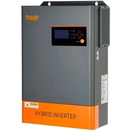 Гібридний інвертор Powmr POW-HVM6.2K-48V-LIP, 48 В, 6200 Вт, (безперебійник, UPS, ДБЖ)