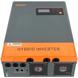 Гібридний інвертор Powmr POW-HVM6.2K-48V-LIP, 48 В, 6200 Вт, (безперебійник, UPS, ДБЖ)
