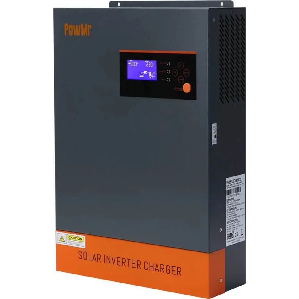 Гібридний інвертор Powmr POW-HVM5.5K-48V-P, 48 В, 5500 Вт (безперебійник, UPS, ДБЖ)
