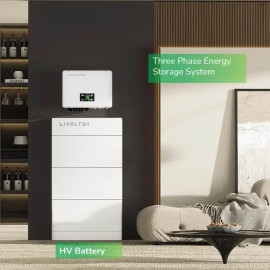 Комплект резервного автономного живлення Livoltek HP3-20KD1, 150В-850В, 20000 Вт, MPPT 150В-850В, 3 фази + Акумулятор Livoltek BHF-S25.6 512V/50AH, 25600W*h, 25A/48А, 5xBHF-B10250, LiFePO4, HV Battery System