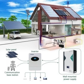 Комплект резервного живлення LUXPOWER SNA5000 WPV, 48 В, 5000 Вт, 110 А, 2 МРРТ + Акумулятор Dipower LiFePO4, Wall Mounted 51,2V/100AH, 5120W*h