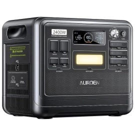 Зарядна станція Aliroen F2400, 2400 Вт, 2048 Вт/год (електростанція для дому, UPS, ДБЖ) EU, чорний