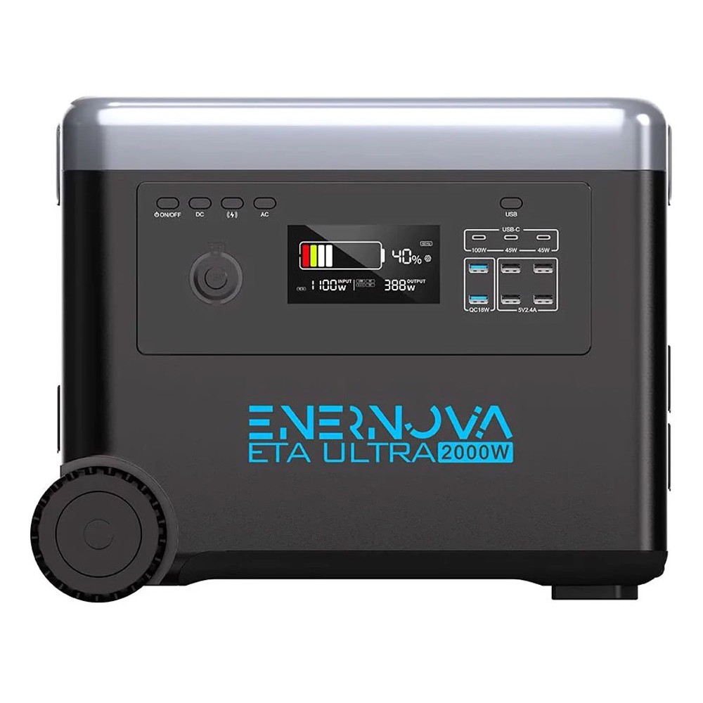 Зарядна станція Enernova ETA-Ultra, 2000 Вт, 2160 Вт*год (електростанція для дому, UPS, ДБЖ)