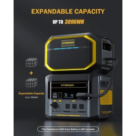 Зарядна станція Vtoman FlashSpeed 1500, 1500Вт, 1548 Вт*год (електростанція для дому, UPS, ДБЖ)