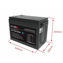 Акумуляторна батарея літій-залізо-фосфатна 25.6В 100Аг Cyclen 25.6V 100AH LiFePo4 (підігрів/Bluetooth)