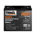 Акумуляторна батарея 12В 20Аг Trinix 12V20Ah/20Hr Super Charge AGM свинцево-кислотна