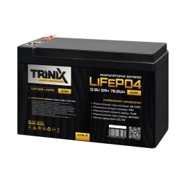 Акумуляторна батарея літій-залізо-фосфатна 12.8В 6Аг Trinix TLFP-1206 Ultra LiFePO4 Акумуляторна батарея літій-залізо-фосфатна 12.8В 6Аг Trinix TLFP-1206 Ultra LiFePO4