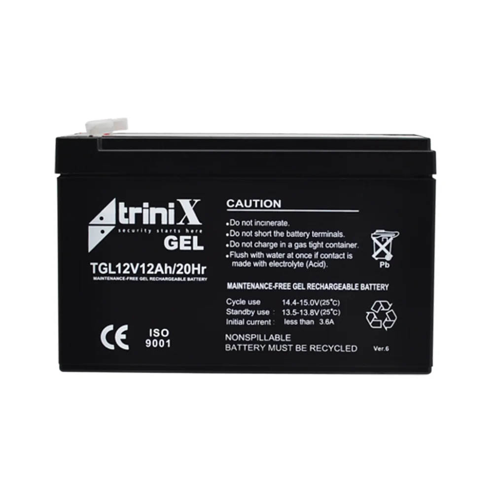 Акумуляторна батарея гелева 12В 12Аг Trinix TGL12V12Ah/20Hr GEL