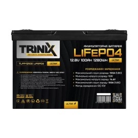 Акумуляторна батарея літій-залізо-фосфатна 12.8В 100Аг Trinix TLFP-12100 Ultra LiFePO4