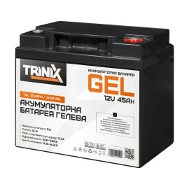 Акумуляторна батарея гелева 12В 45Аг Trinix TGL12V45Ah/20Hr GEL