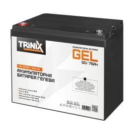 Акумуляторна батарея гелева 12В 75Аг Trinix TGL12V75Ah/20Hr GEL