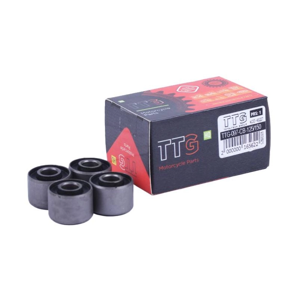 Сайлентблоки ступиці задньої, к-т 4 шт.: 24*9*18 - СВ-125/150 - TTG Сайлентблоки ступиці задньої, к-т 4 шт.: 24*9*18 - СВ-125/150 - TTG