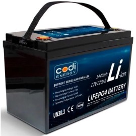 Акумулятор Codi Energy LiFePO4 12V/120AH (1440W*h) (літій-залізо-фосфатний акумулятор для ДБЖ (UPS))