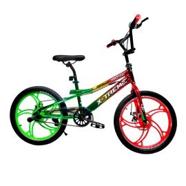 Дитячий велосипед X-Treme FALCON 25.20-02 зелено-жовто-червоний