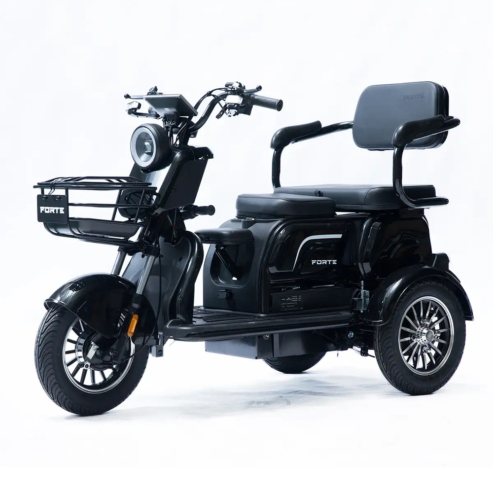 Трицикл акумуляторний Forte Family-P1000 чорний