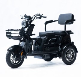 Трицикл акумуляторний Forte Family-P1000 чорний