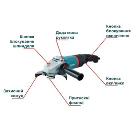 Кутова шліфувальна машина Hyundai G 1200-150