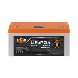 Акумулятор LP LiFePO4 25,6V - 100 Ah (2560Wh) (BMS 80A/40А) пластик