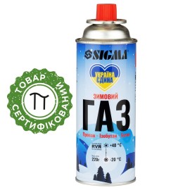 Газовий балон зимовий SIGMA RVR Корея 220г 