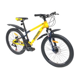 Велосипед SPARK JOY 24 ст13 ам диск жовтий з темно-синім БЕЗКОШТОВНА ДОСТАВКА