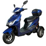 Електроскутер ATLAS Spider Trike Box 1500W Black, Cyan Blue