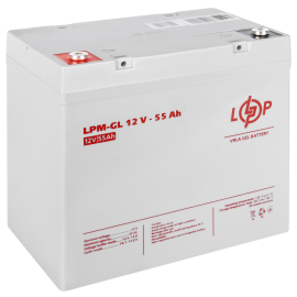 Аккумулятор гелевий LPM-GL 12V - 55 Ah