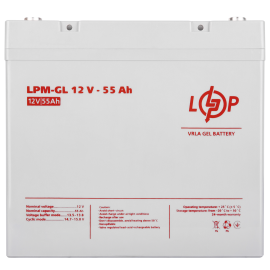 Аккумулятор гелевий LPM-GL 12V - 55 Ah