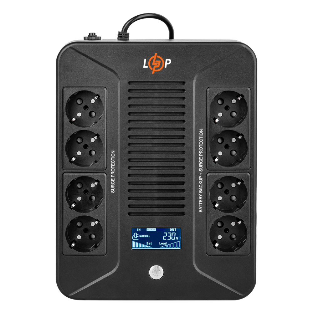 Лінійно-інтерактивне ДБЖ LP-600VA-8PS (360Вт)