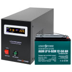 Комплект резервного живлення LP (LogicPower) ДБЖ + DZM батарея (UPS B500 + АКБ DZM 600Wh)