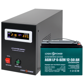 Комплект резервного живлення LP (LogicPower) ДБЖ + DZM батарея (UPS B500 + АКБ DZM 650W)