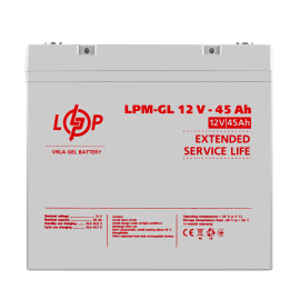 Акумулятор гелевий LPM-GL 12V - 45 Ah