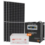 Сонячна електростанція (СЕС) 1kW АКБ 1.5kWh (гель) 65 Ah Стандарт