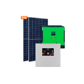 Сонячна електростанція (СЕС) Преміум GRID 5kW АКБ 6.7kWh LiFePO4 140 Ah