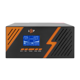ДБЖ з правильною синусоїдою 12V LPM-PSW-1500VA (1050Вт) Black