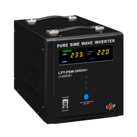 ДБЖ LogicPower LPY-PSW-2000VA+ (1400Вт) 10A/20A з правильною синусоїдою 24V
