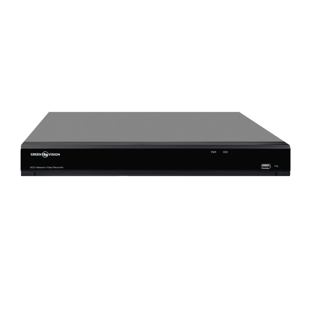 IP відеореєстратор 16-канальний 12MP NVR GreenVision GV-N-I017/16 12MP 12MP (V2)