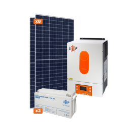 Обладнання для сонячної електростанції (СЕС) Стандарт 4 kW АКБ 3,6kWh MGel 150 Ah