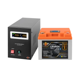 Комплект резервного живлення LP(LogicPower) ДБЖ + літієва (LiFePO4) батарея (UPS В800 + АКБ LiFePO4 640W)