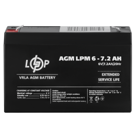Акумулятор AGM LPM 6V - 7.2 Ah