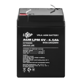 Аккумулятор AGM LPM 6V - 4.5 Ah