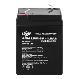 Акумулятор AGM LPM 6V - 4.5 Ah