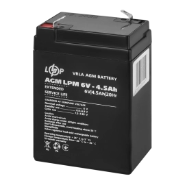 Акумулятор AGM LPM 6V - 4.5 Ah
