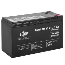 Акумулятор AGM LPM 12V - 7.2 Ah