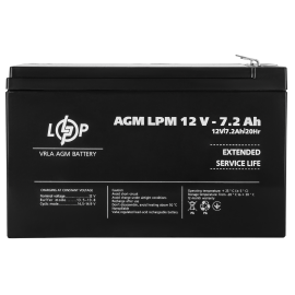 Акумулятор AGM LPM 12V - 7.2 Ah