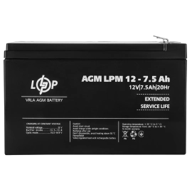 Акумулятор AGM LPM 12V - 7.5 Ah