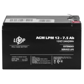 Акумулятор AGM LPM 12V - 7.5 Ah