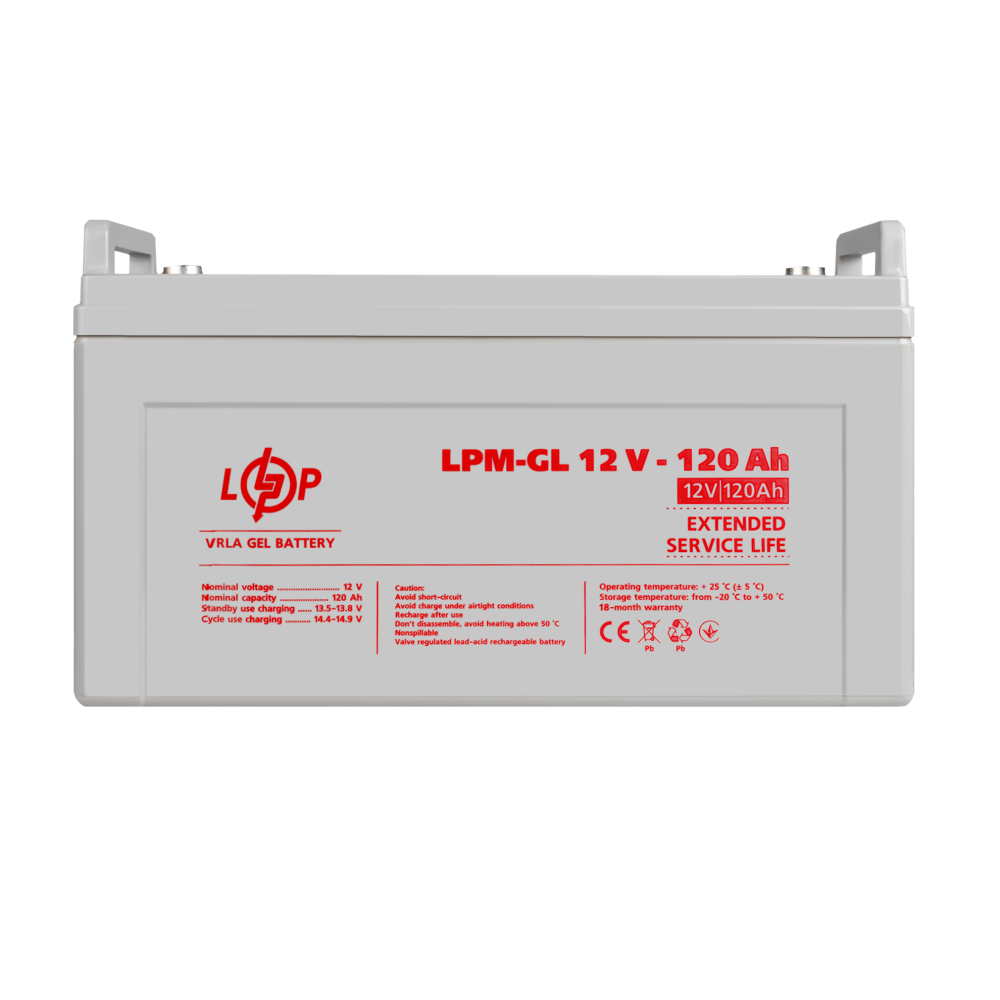 Акумулятор гелевий LPM-GL 12V - 120 Ah