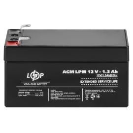 Акумулятор AGM LPM 12V - 1.3 Ah