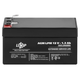 Акумулятор AGM LPM 12V - 1.3 Ah